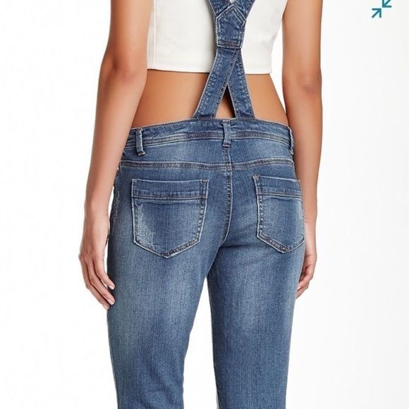 Tinseltown Denim Couture Bib Overalls. - Picture 2 of 15